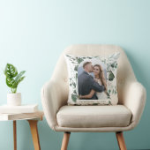 美しいフローラと緑のフォトアー結婚チ クッション (椅子)