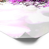 美しいフローラと蝶のイザヤ40:31節 ポスター (角)