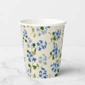 美しいフローラのシームレスなパターン 紙コップ (裏面)