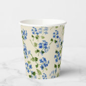 美しいフローラのシームレスなパターン 紙コップ (左)
