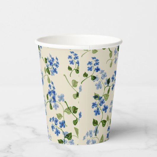 美しいフローラのシームレスなパターン 紙コップ (右)