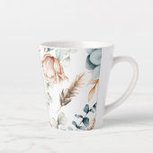 美しいフローラのシームレスなヴィンテージ カフェラテマグ (右)