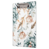 美しいフローラのシームレスなヴィンテージ クリップボード (左)