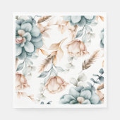 美しいフローラのシームレスなヴィンテージ スタンダードランチョンナプキン (正面)