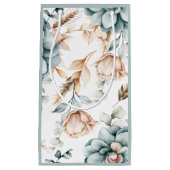 美しいフローラのシームレスなヴィンテージ スモールペーパーバッグ (正面)