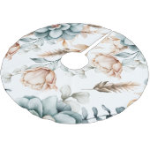 美しいフローラのシームレスなヴィンテージ ブラッシュドポリエステルツリースカート (アングル)