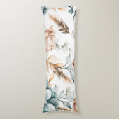 美しいフローラのシームレスなヴィンテージ ボディピロー (正面縦)