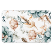 美しいフローラのシームレスなヴィンテージ マグネット (横)