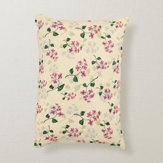 美しいフローラのシ忘れームレームパターン – PIではない アクセントクッション (裏面(縦))