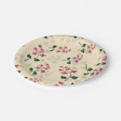 美しいフローラのシ忘れームレームパターン – PIではない ペーパープレート (アングル)