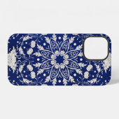美しいフローラの四角形 iPhoneケース (裏面横)