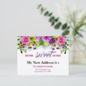 美しいフローラの新しいアドレスの移動告知 案内ポストカード (スタンド正面)