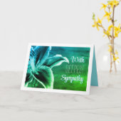 美しいフローラの最も深い同情カード カード (黄色い花)