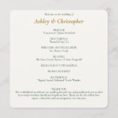 美しいフローラの結婚水色 プログラム (正面)