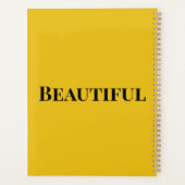 美しいフローラひまわりカレンダープランナー プランナー手帳 (裏面)