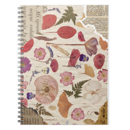 美しいフローラを押した ノートブック