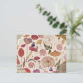 美しいフローラを押した ポストカード (スタンド正面)