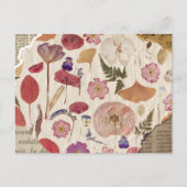 美しいフローラを押した ポストカード (正面)