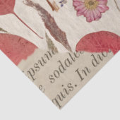 美しいフローラを押した 薄葉紙 (詳細)