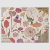 美しいフローラを押した 薄葉紙 (正面)