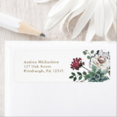 美しいフローラアドレス ラベル (インサイチュ)