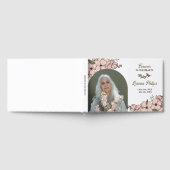 美しいフローラアーチ写真を永遠に私たちのハート ゲストブック (全面)