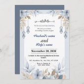 美しいフローライスラム結婚式招待状カード 招待状 (正面/裏面)