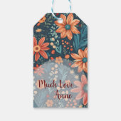 美しいフローラインスピレーション ギフトタグ (裏面)