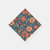 美しいフローラインスピレーション スタンダードカクテルナプキン (角)
