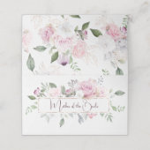 美しいフローラウェディングレセプション座席表 プレイスカード (外部開封)