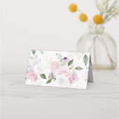 美しいフローラウェディングレセプション座席表 プレイスカード (裏面)