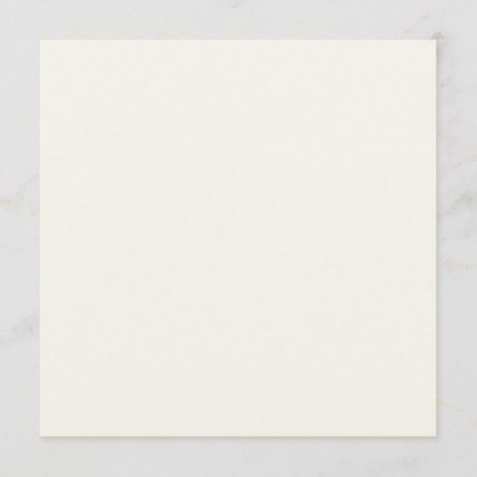 美しいフローラウォーターカラーアイボリー結婚ズ メニュー (裏面)