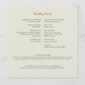 美しいフローラウォーターカラー結婚セージ プログラム (裏面)