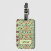 美しいフローラエレガントウィリアムインスパイアモリス ラゲッジタグ (正面縦)