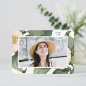 美しいフローラエレガント大学卒業 サンキューカード (スタンド正面)