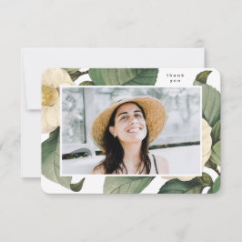 美しいフローラエレガント大学卒業 サンキューカード