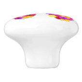 美しいフローラカラフル蝶 セラミックノブ (側面)