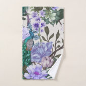 美しいフローラカントリーピーコックタオルセット バスタオルセット (ハンドタオル)