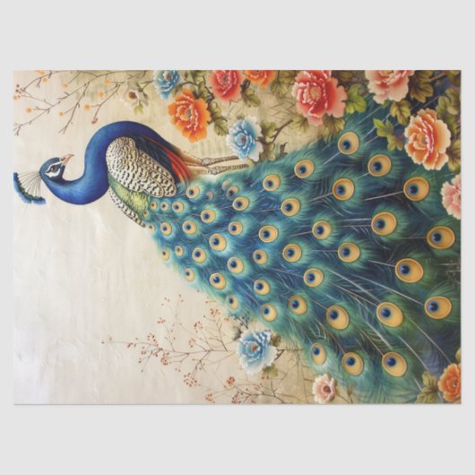 美しいフローラクジャックデコパージュ 薄葉紙 (正面)