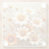 美しいフローラコースター ガラスコースター (裏面)