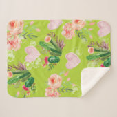 美しいフローラサボテン シェルパブランケット (正面(横))