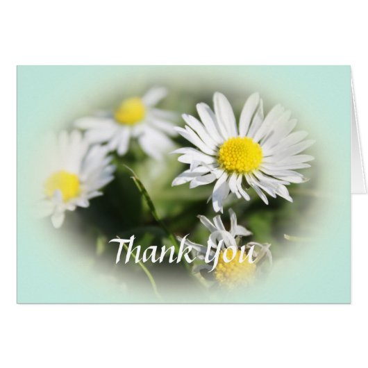 美しいフローラサンキューカード。 (正面横)