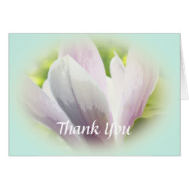 美しいフローラサンキューカード。