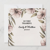 美しいフローラサンキューカード サンキューカード (正面)