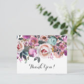 美しいフローラサンキューカード ポストカード (スタンド正面)