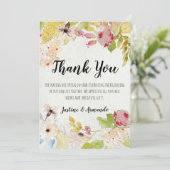 美しいフローラサンキューカード 招待状 (スタンド正面)