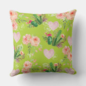 美しいフローラシャックサボテン クッション (裏面)