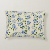美しいフローラシ忘れームレスパターン – me-not bl アクセントクッション (裏面)