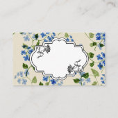 美しいフローラシ忘れームレスパターン – me-not bl 名刺 (裏面)