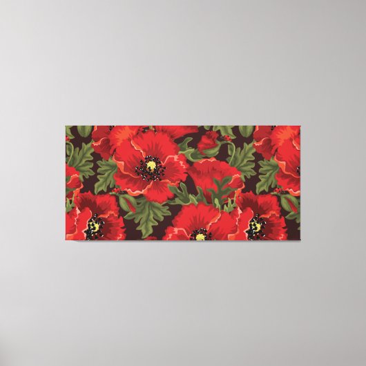 美しいフローラスケッチキャンバス キャンバスプリント (正面)